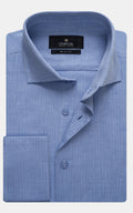 Men’s Blue Dress Shirt – Classic Formal Button-Down Shirt | MWD Online