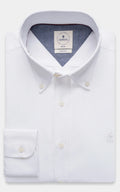 Men’s White Button-Down Collar Smart Shirt – Classic Formal & Casual Wear | MWD Online