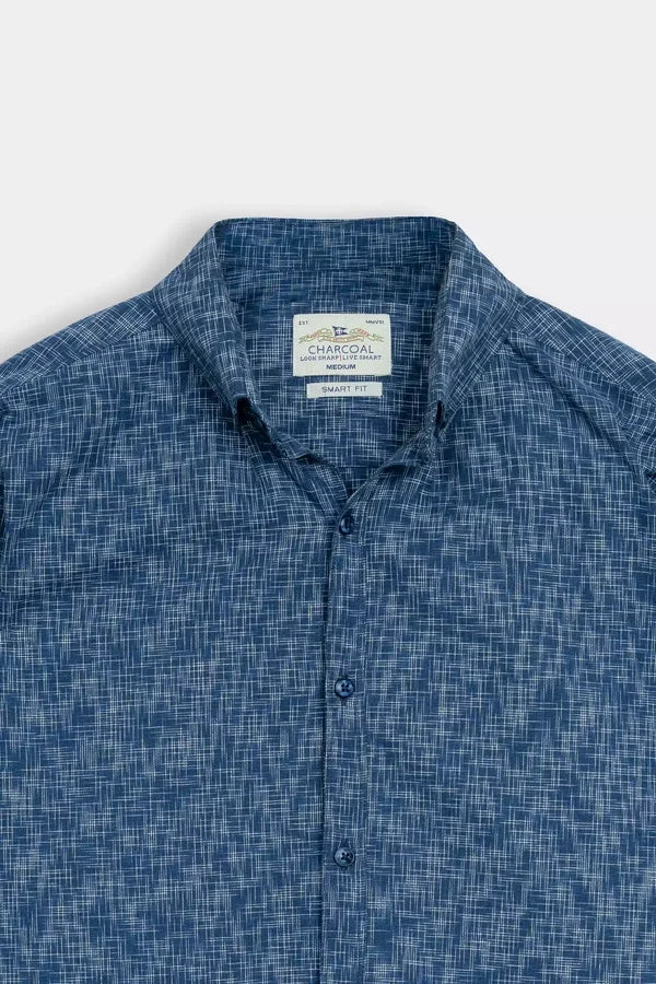 Men’s Navy Regular Fit Casual Shirt – Classic Everyday Shirt | MWD Online