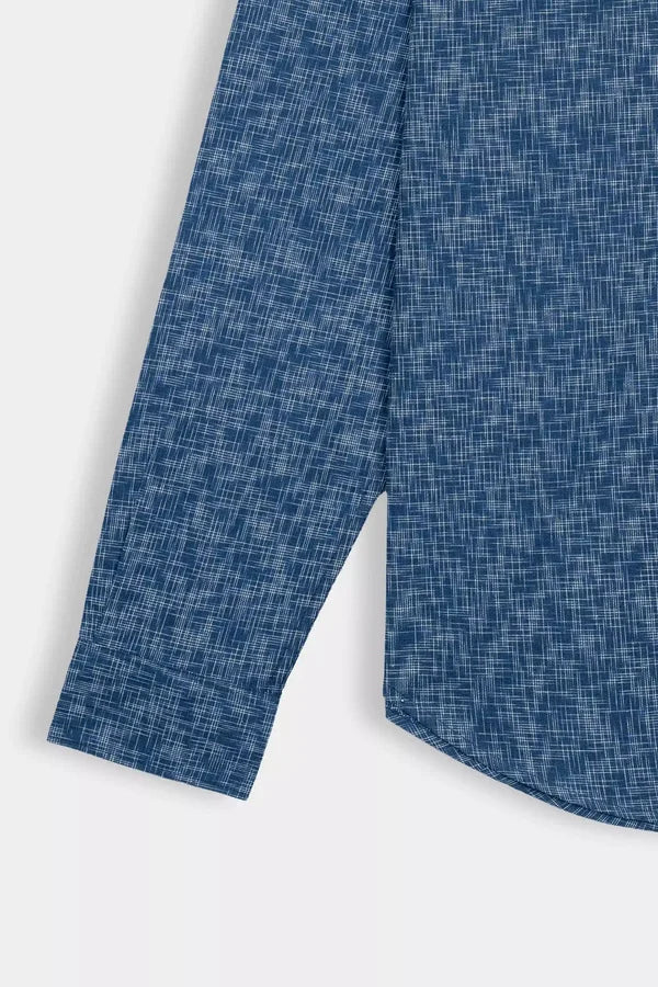 Men’s Navy Regular Fit Casual Shirt – Classic Everyday Shirt | MWD Online