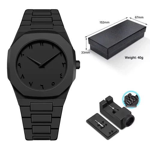Black Arabic Aura Watch